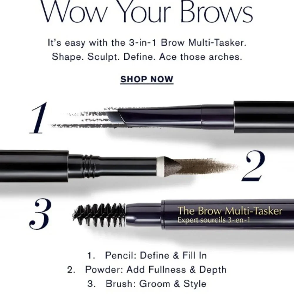 NEW ✅ Estee Lauder ~ #04 DARK BRUNETTE The Brow Multi Tasker